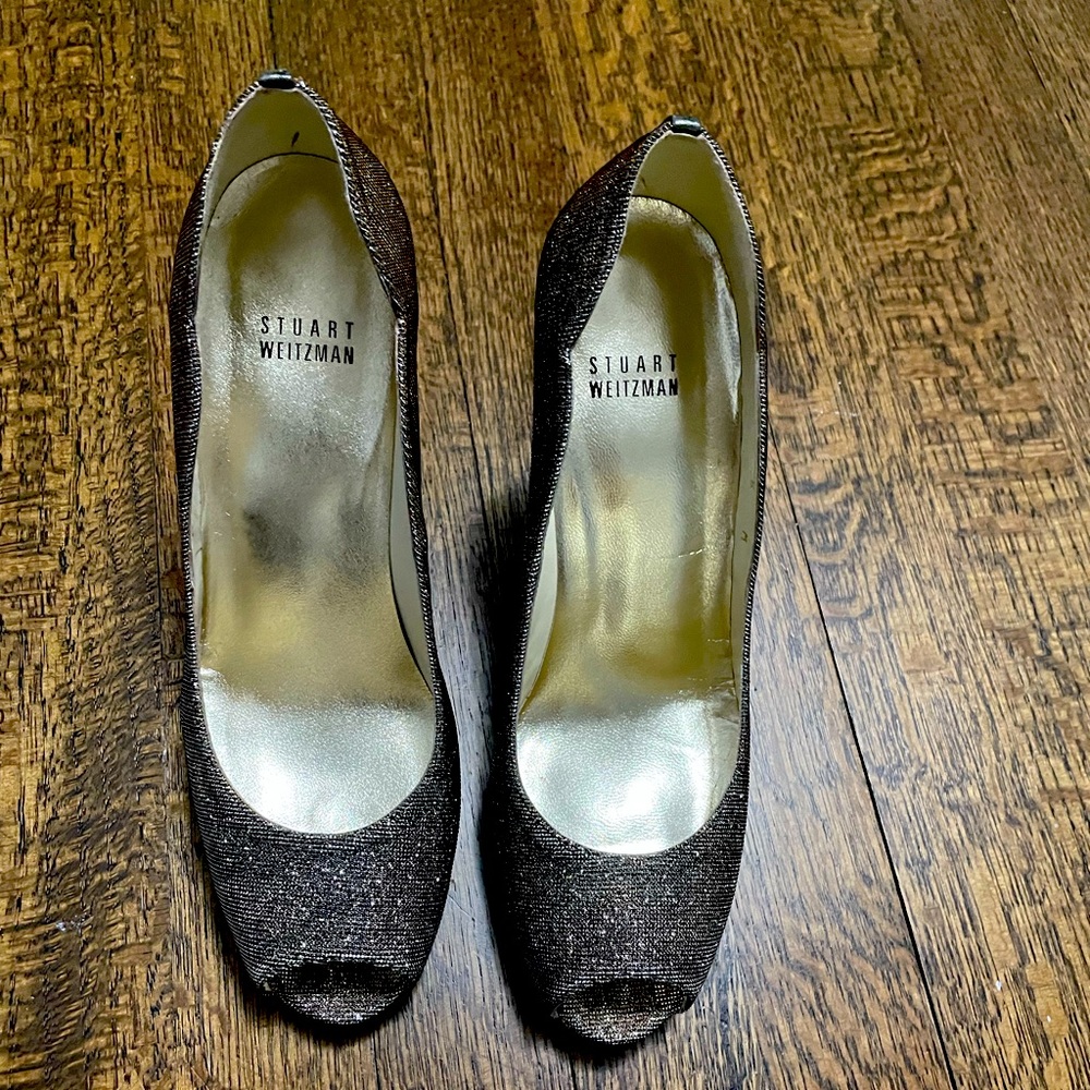 Size 8, Worn Once Stuart Weitzman Dippy Pyrite No… - image 1